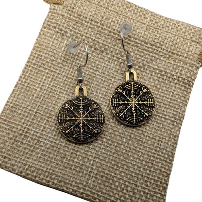 Veldismagn bronze earrings