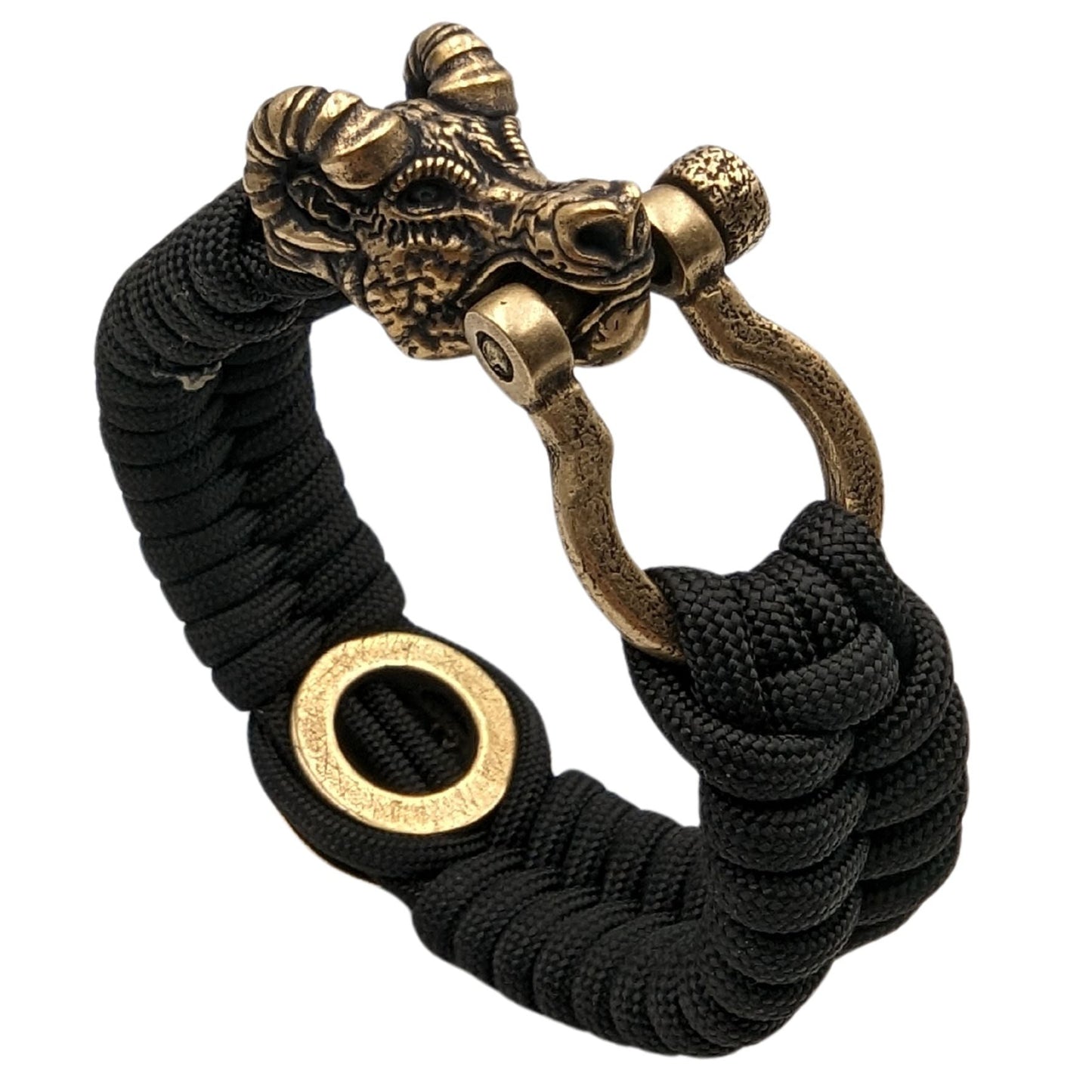 Thor Mjolnir Paracord Bracelet with Goat Clasp