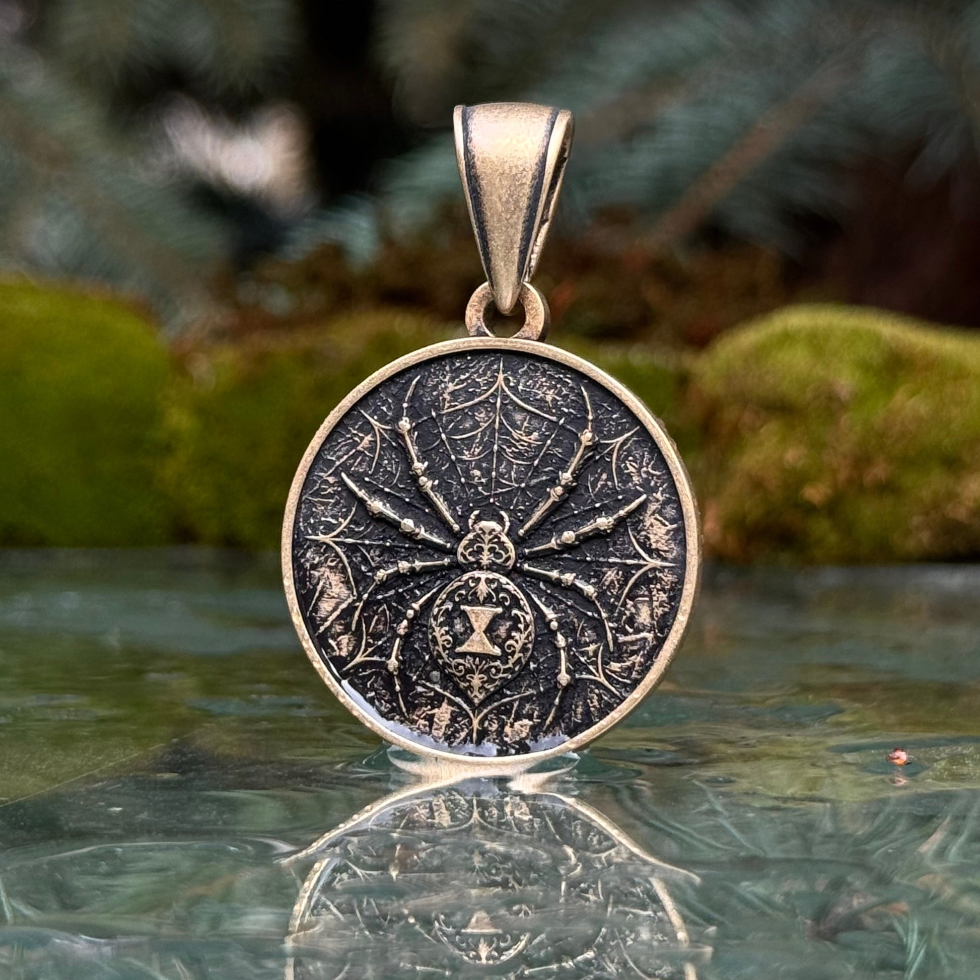 Black Widow Spider Pendant