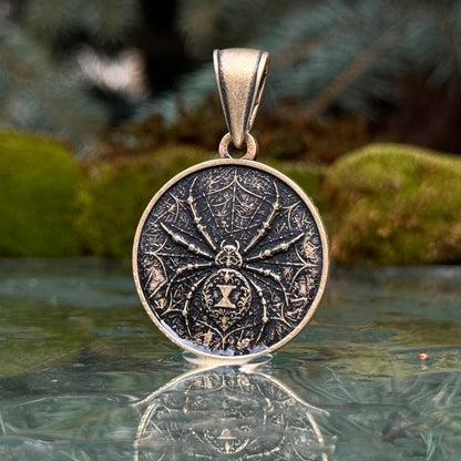 Black Widow Spider Pendant