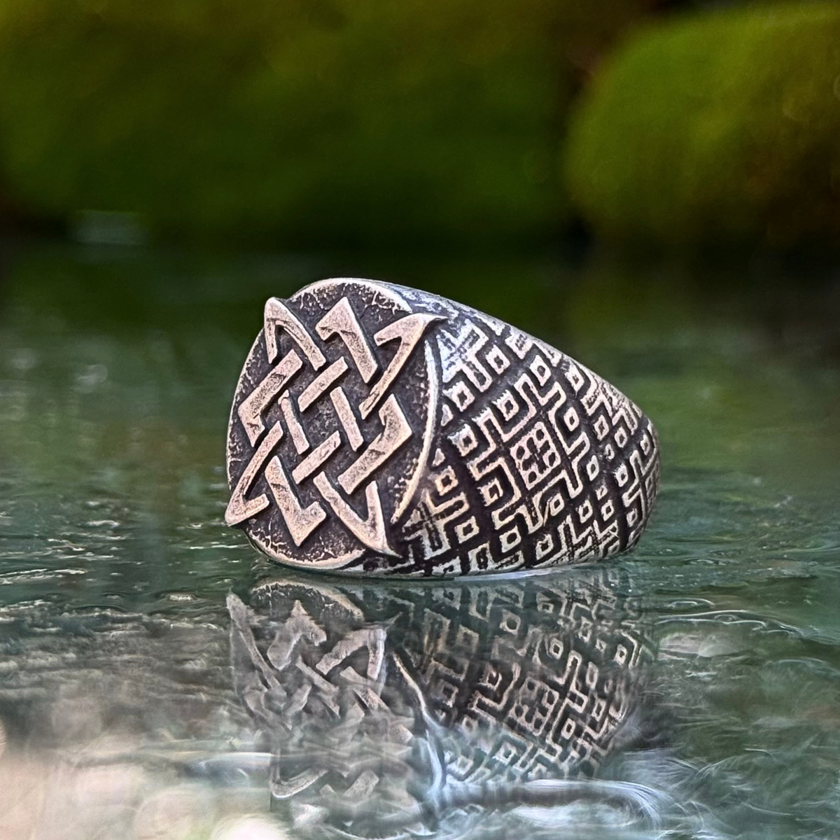 Svarog symbol ring