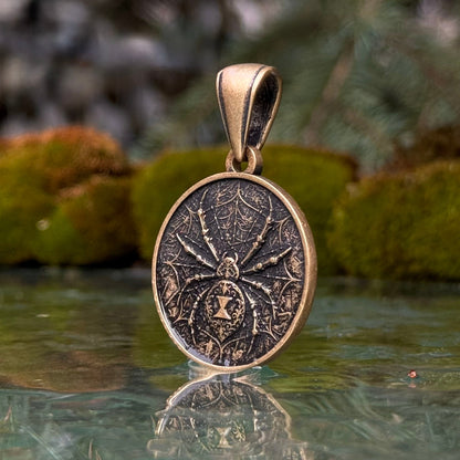 Black Widow Spider Pendant