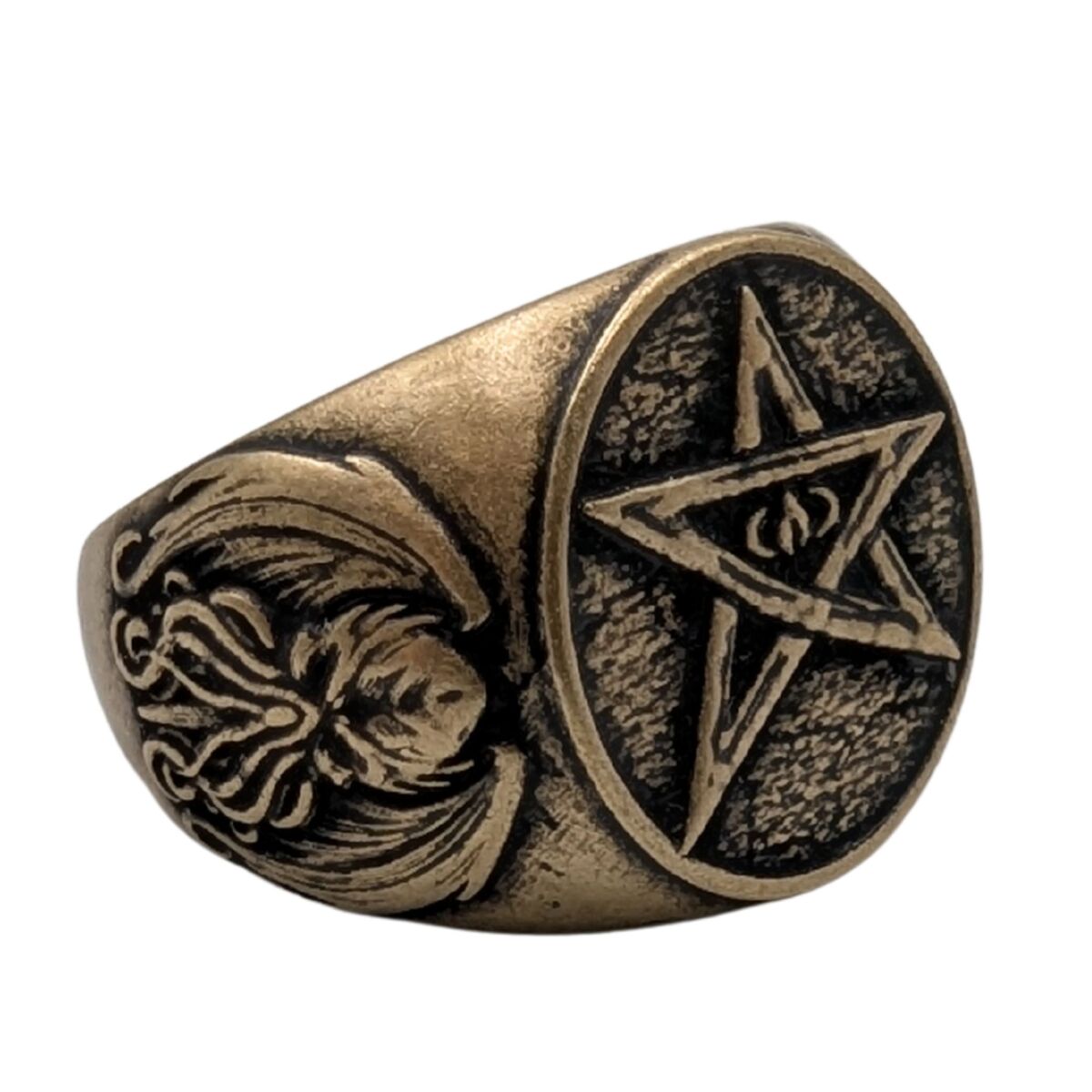 Elder sign symbol ring