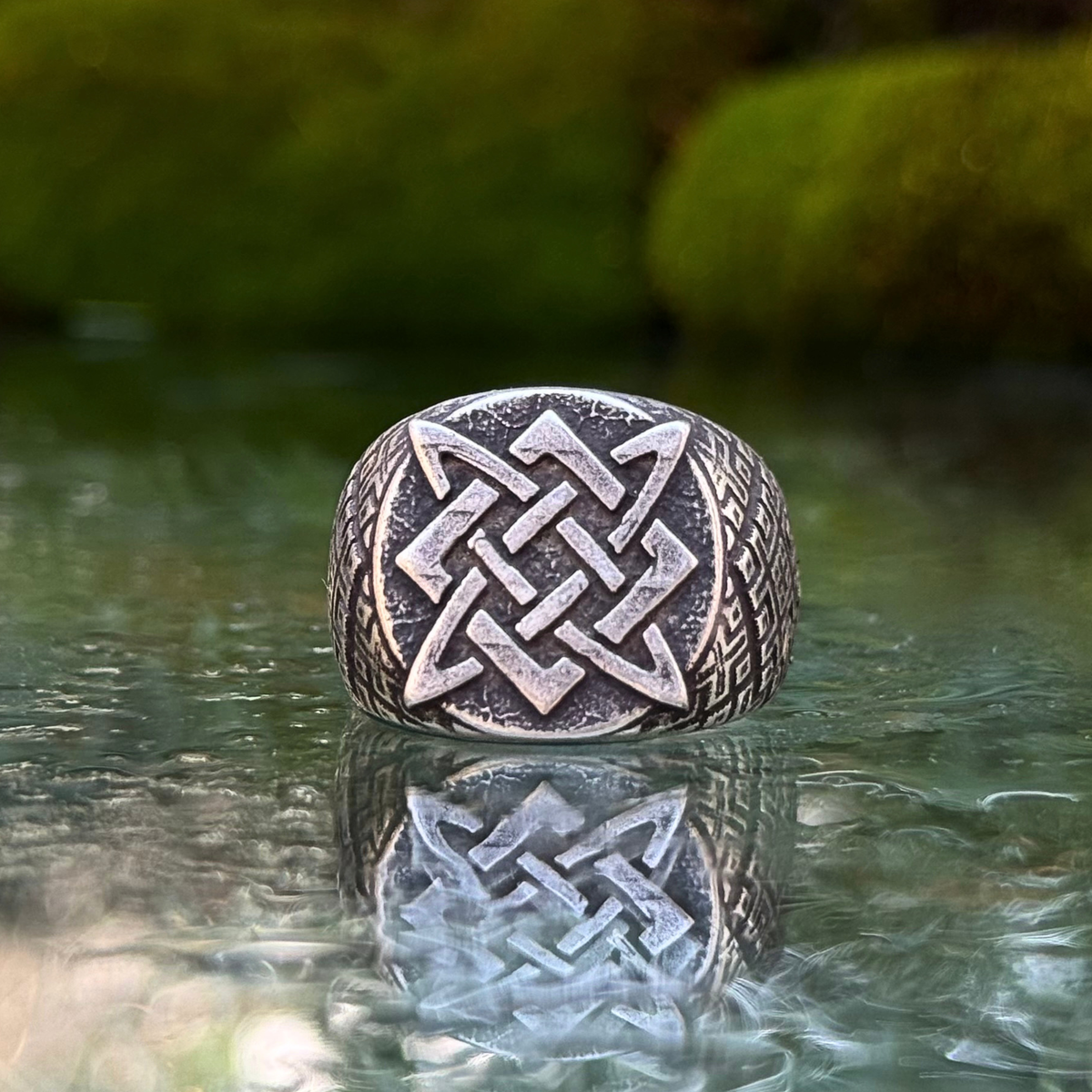 Svarog symbol ring