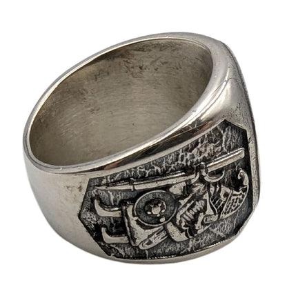 Fenrir wolf signet ring