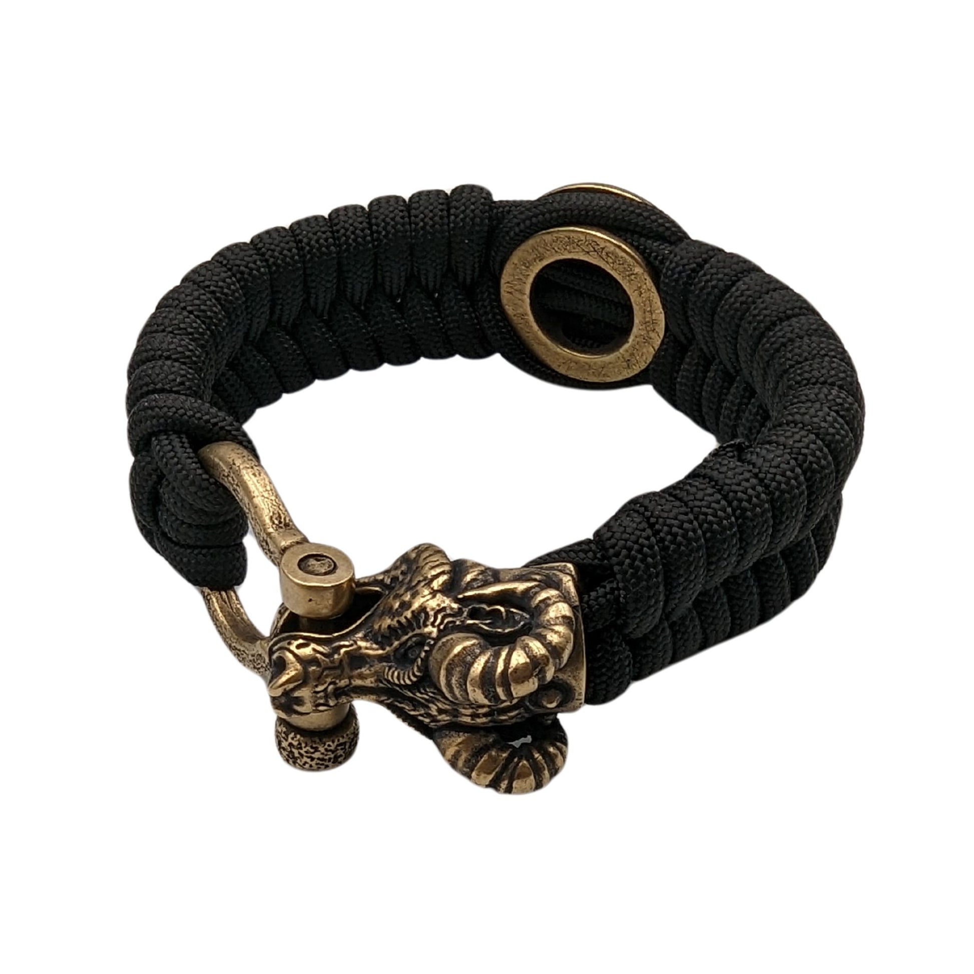 Thor Mjolnir Paracord Bracelet with Goat Clasp