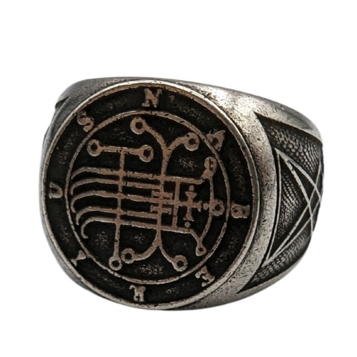 Naberius sigil ring 6 US Silver plating