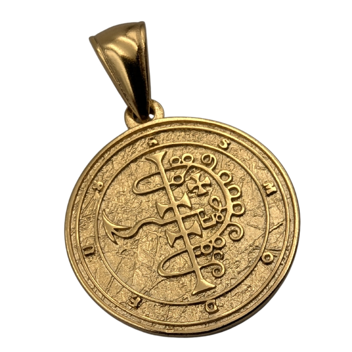 Sigil of Asmodeus pendant Golg plating