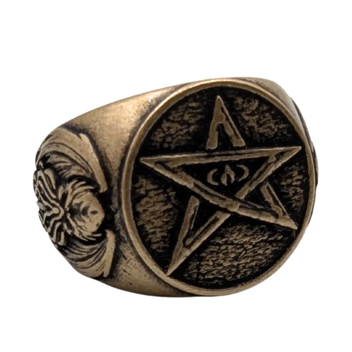 Elder sign symbol ring