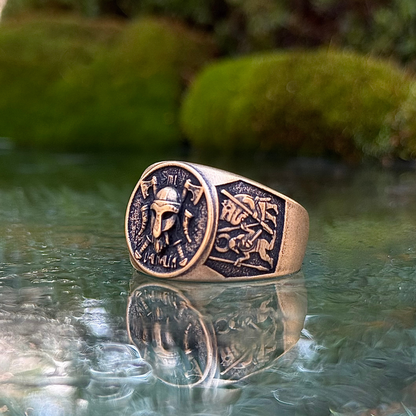 Viking warrior signet ring