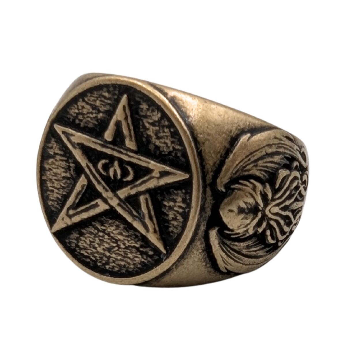 Elder sign symbol ring