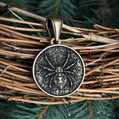 Black Widow Spider Pendant
