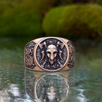 Viking warrior signet ring
