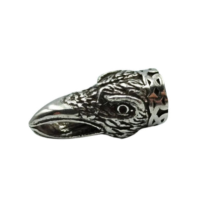 Viking raven necklace clasp from silver