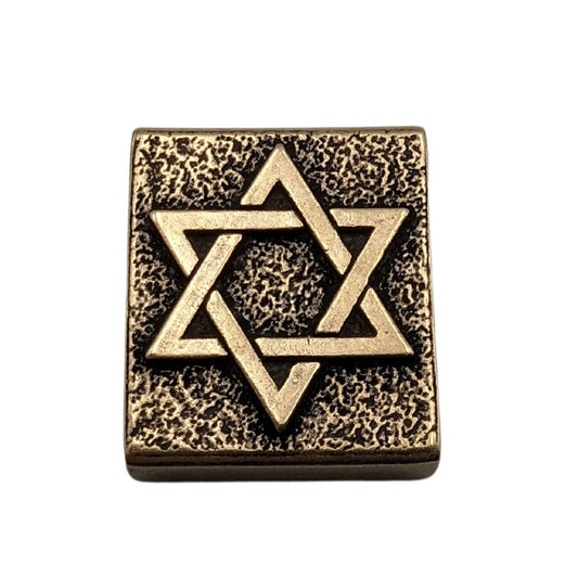 Star of David Molle clip Bronze with patina  