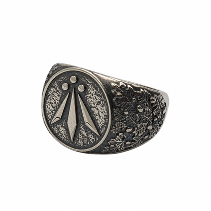 Awen signet ring 6 US Silver 925
