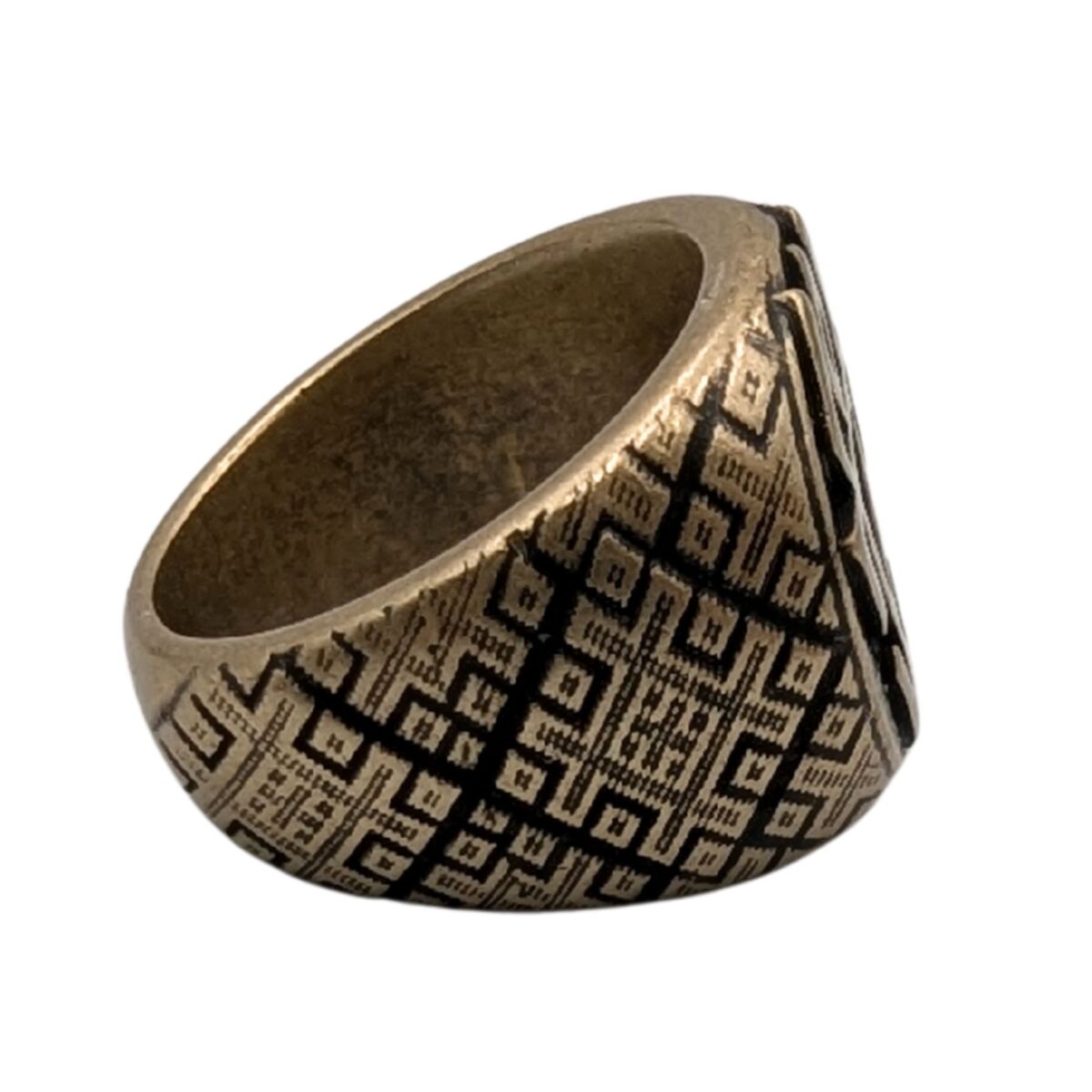 Chernobog Ring – Slavic God of Darkness and Fate – Ancient Mythology Talisman.