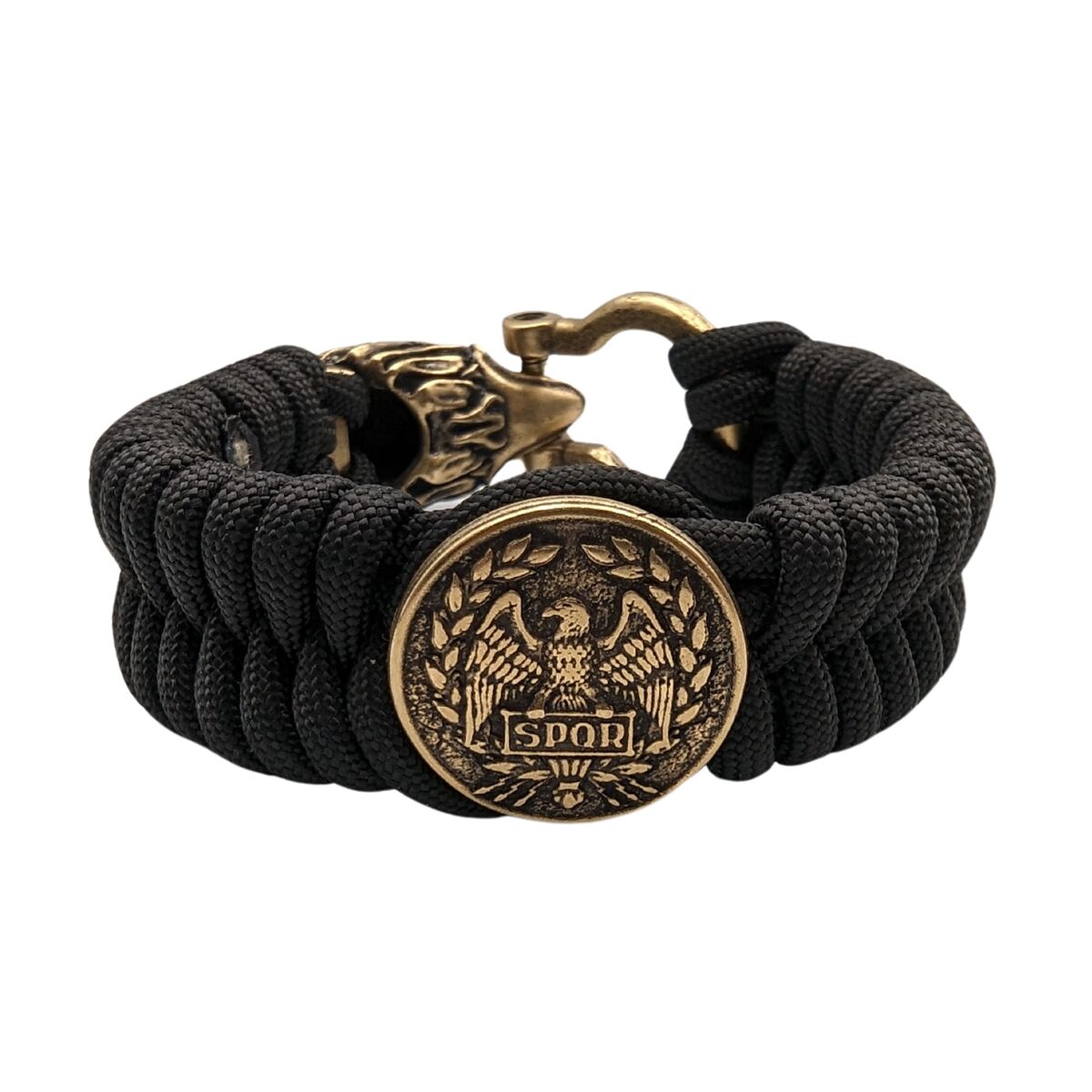 Eagle SPQR paracord bracelet 6 inch | 15 Cm 1 - Black 