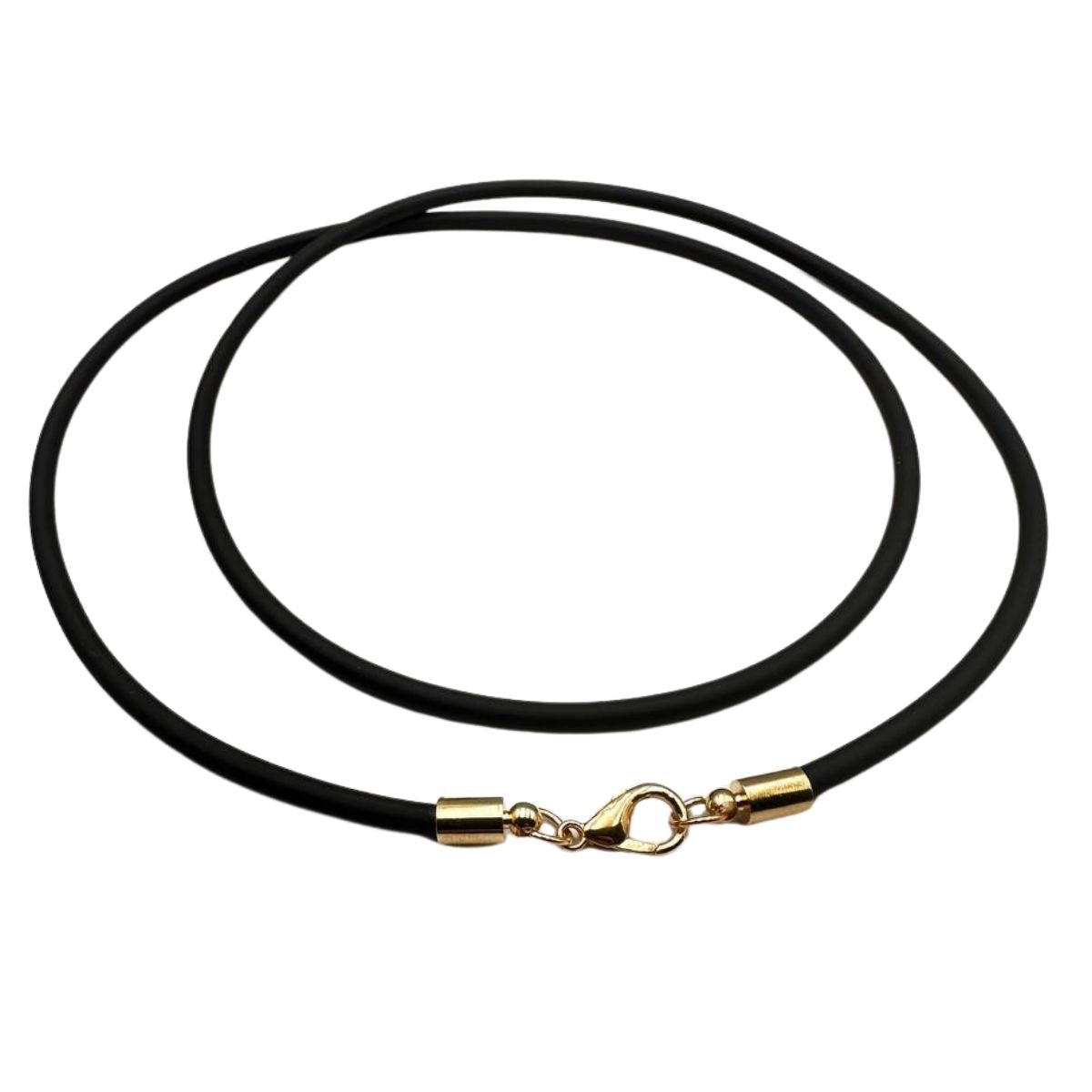 Rubber cord or caoutchouc necklace for pendant