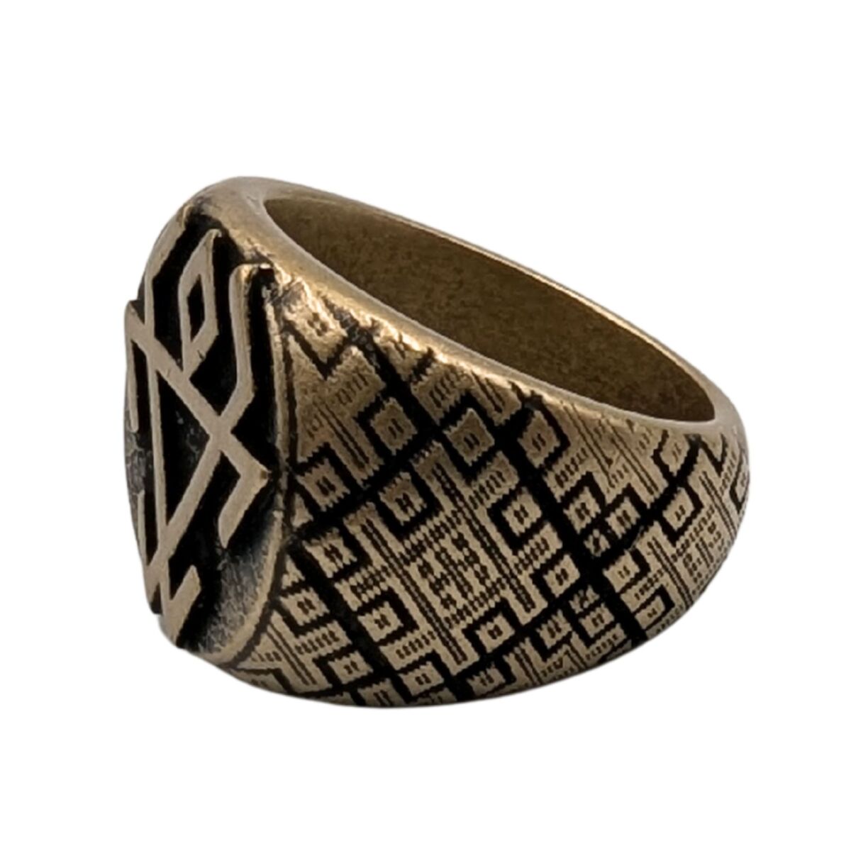 Chernobog Ring – Slavic God of Darkness and Fate – Ancient Mythology Talisman.