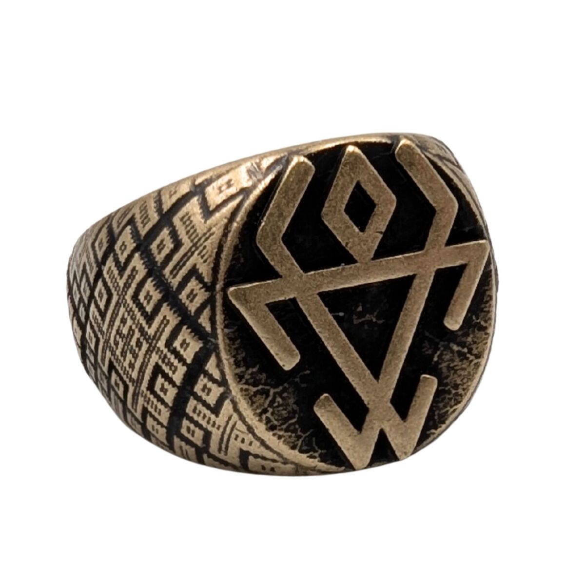 Chernobog Ring – Slavic God of Darkness and Fate – Ancient Mythology Talisman. 6 US Bronze