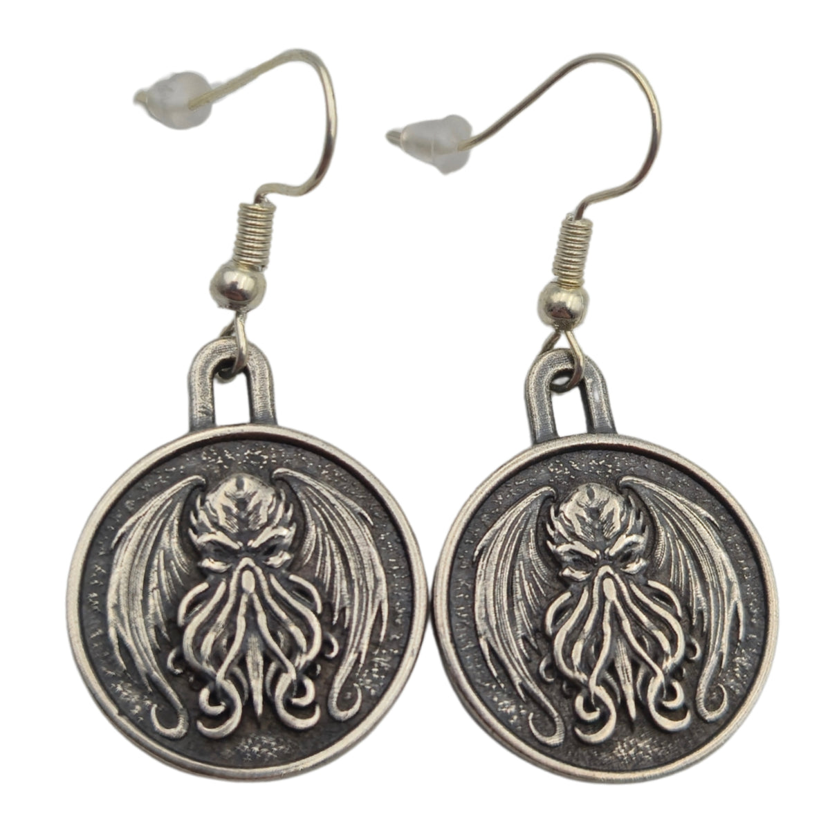 Cthulhu Earrings Silver plating