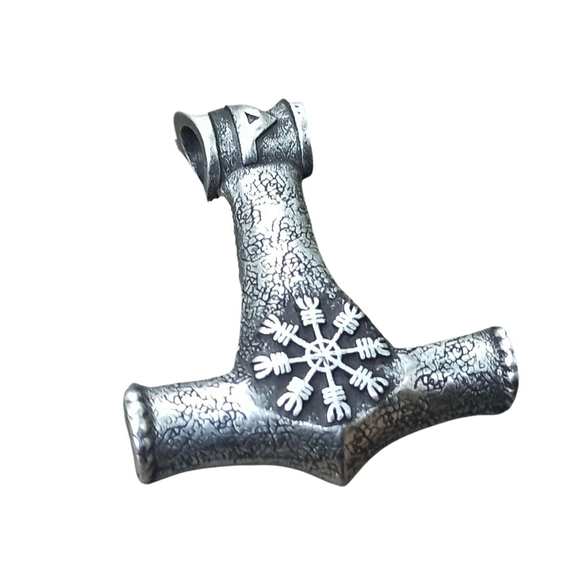Hammer or Thor silver plated pendant