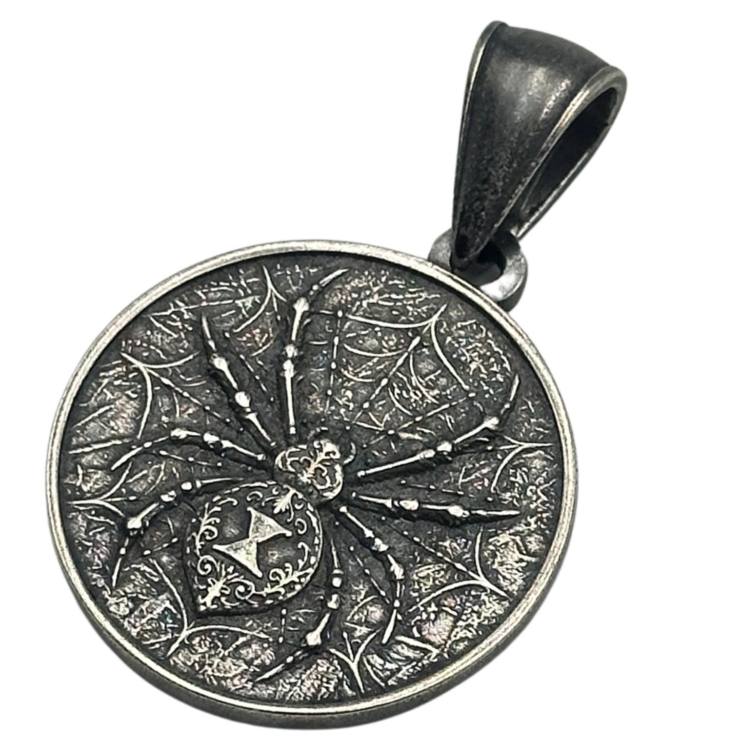 Black Widow Spider Pendant Silver plating