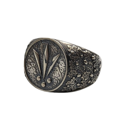 Awen signet ring 6 US Silver 925