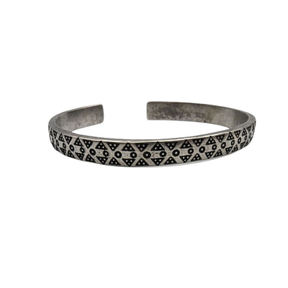 Norse ancient viking bracelet from bronze Silver plating  