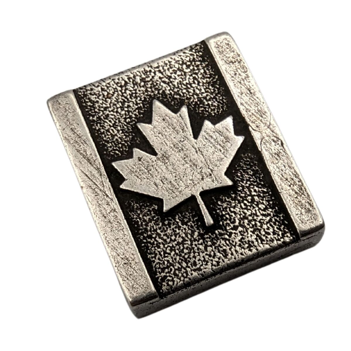 Canada flag Molle clip Silver plated  