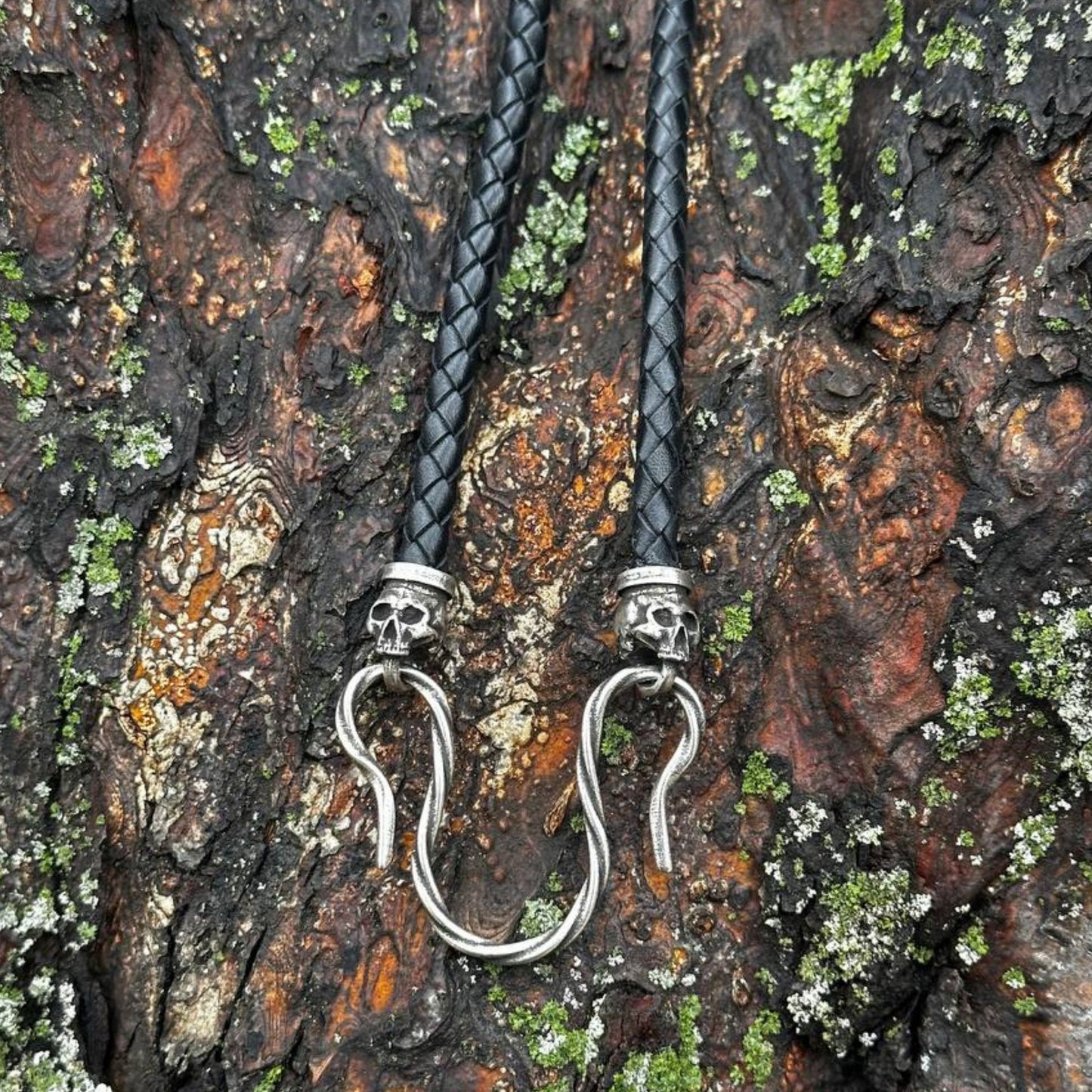Skull Leather Necklace