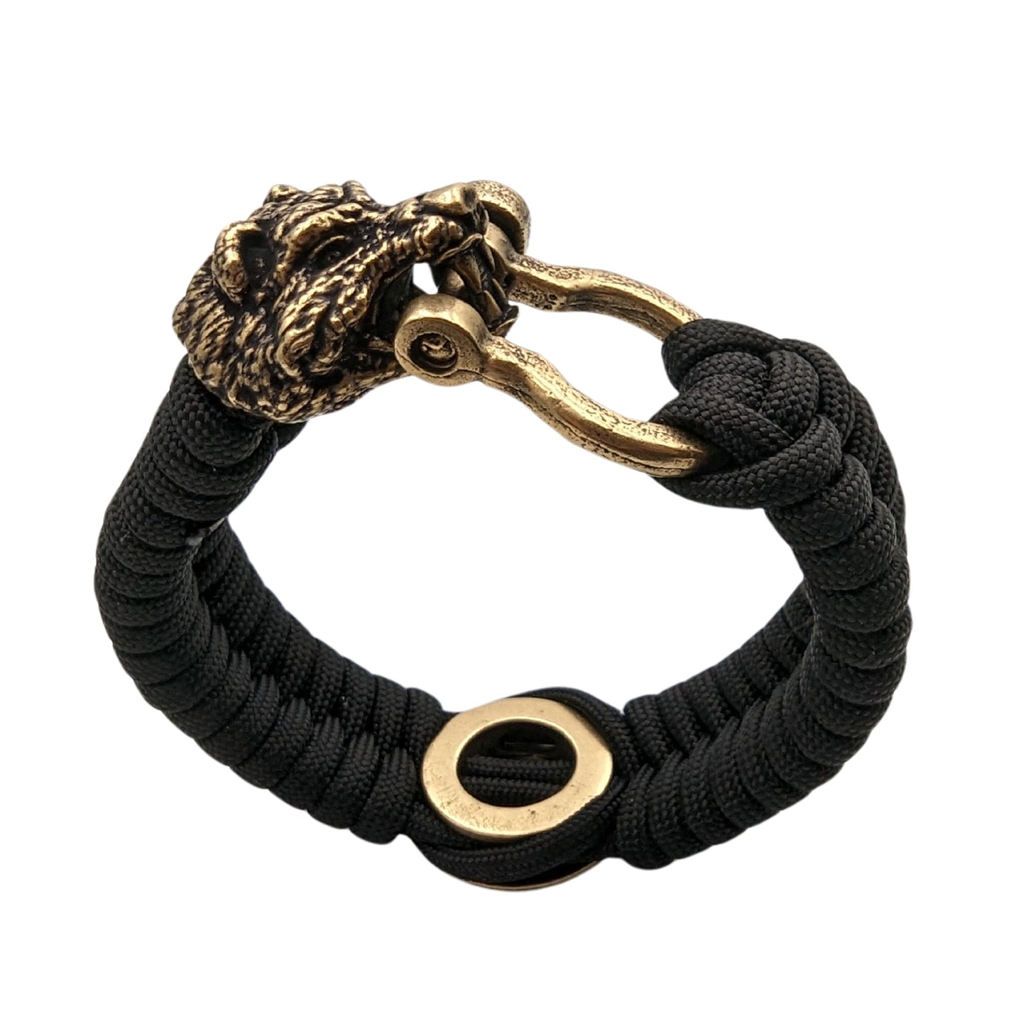 Bear Paracord with Bear Paw bead Bracelet