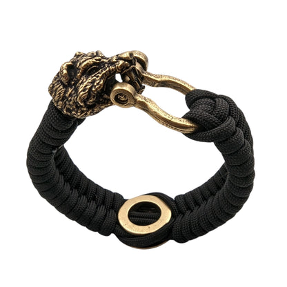 Bear Paracord with Bear Paw bead Bracelet