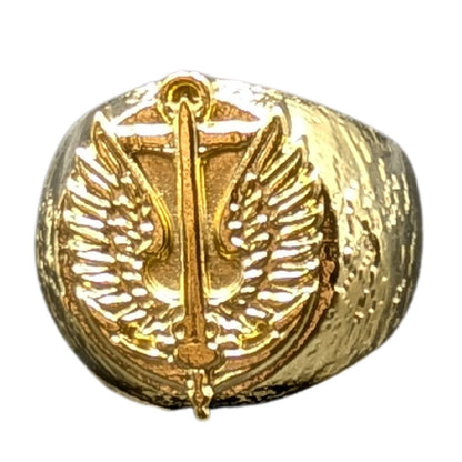 Ukrainian marines signet ring from bronze