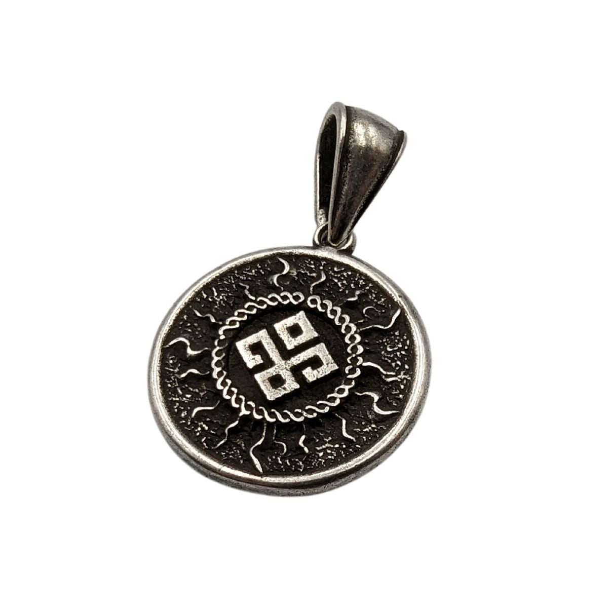 Dazhbog symbol bronze pendant   