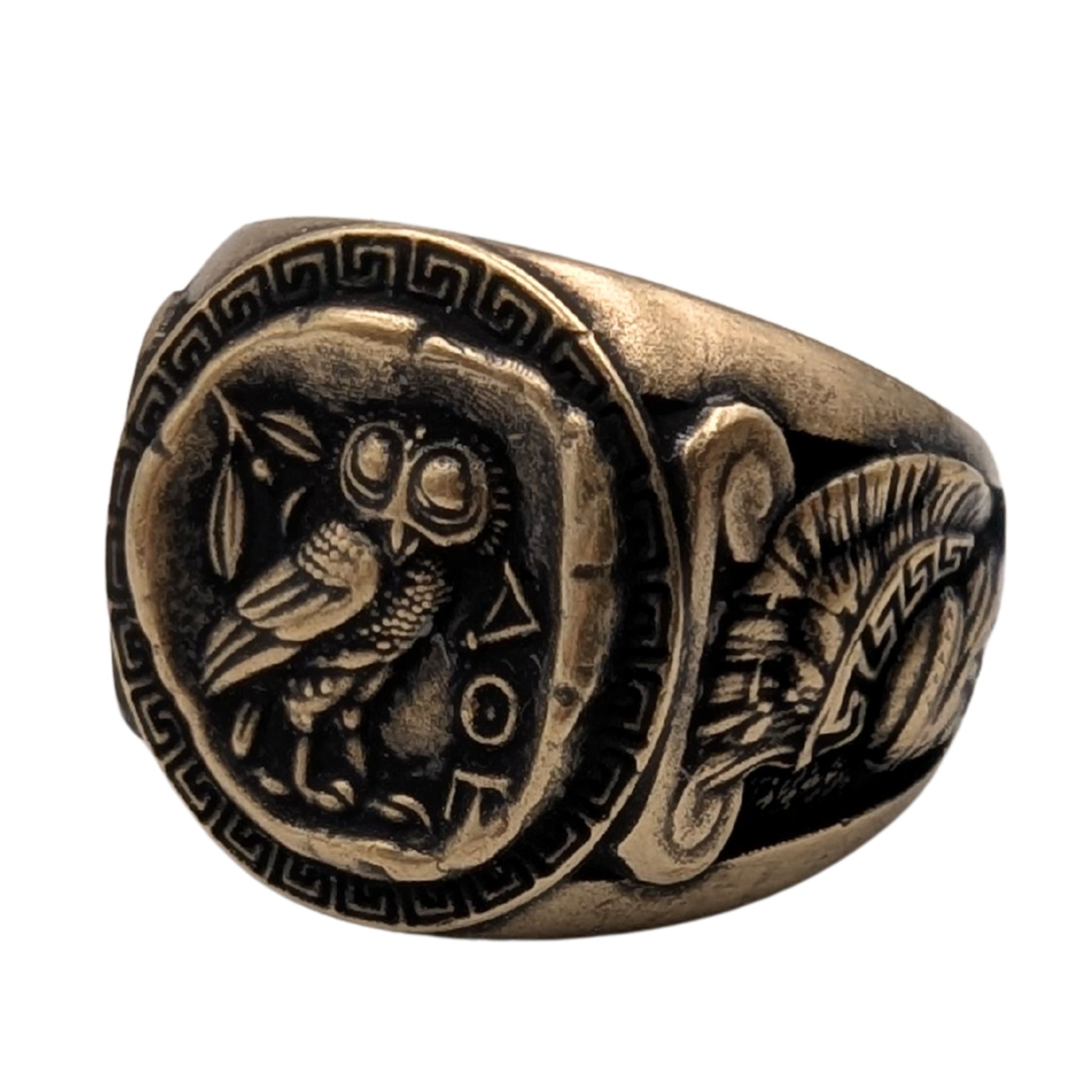 Athena Greek Ring 6 US Bronze