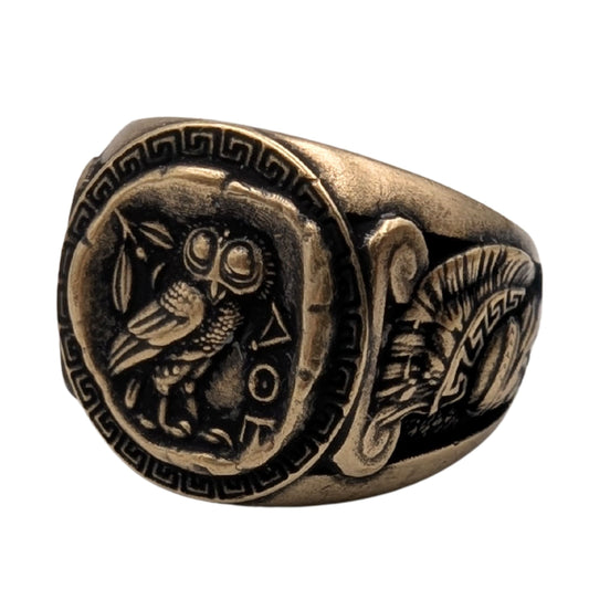 Athena Greek Ring 6 US Bronze
