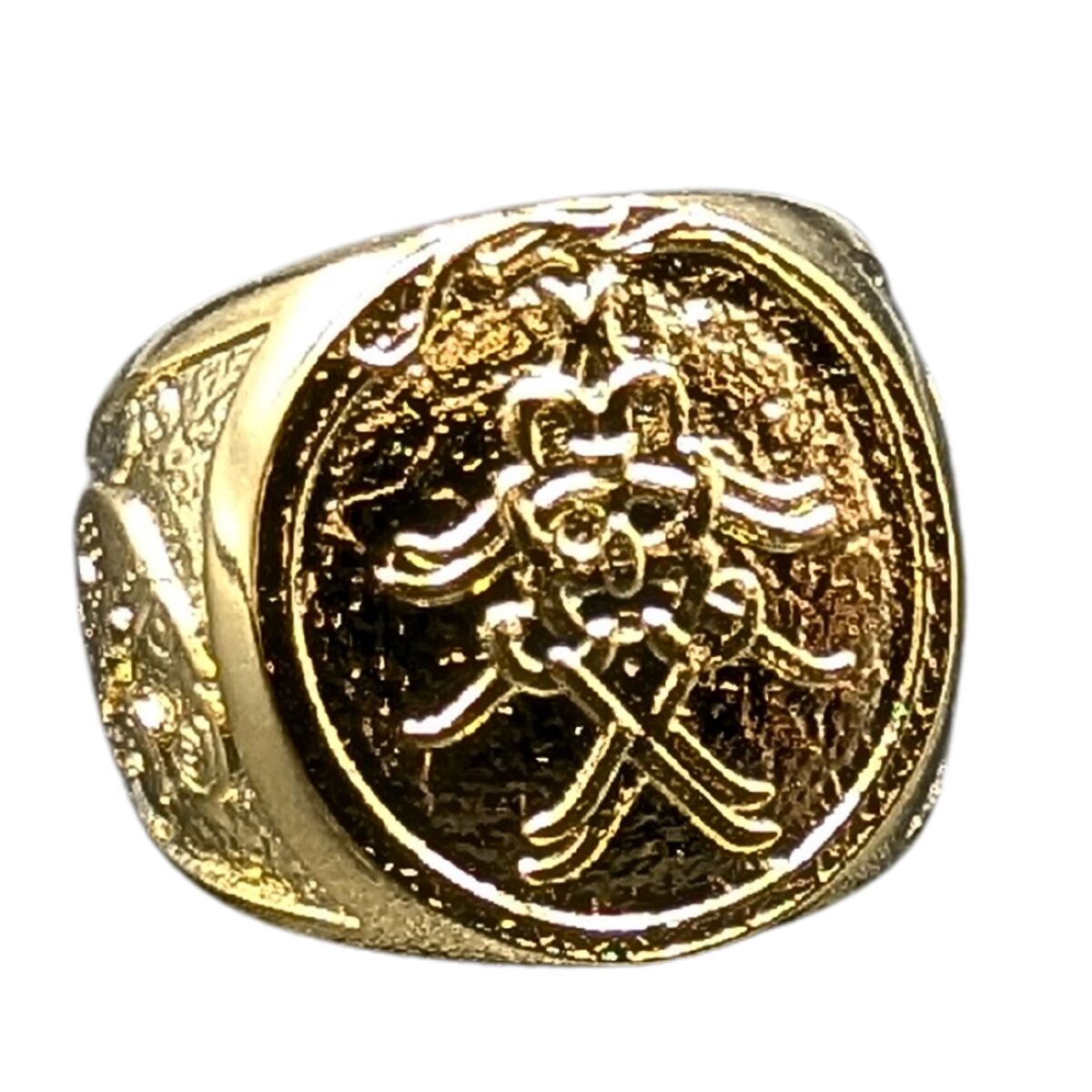 Mask of Odin Signet bronze ring