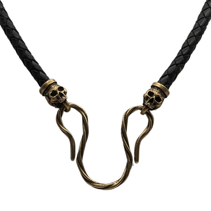 Skull Leather Necklace