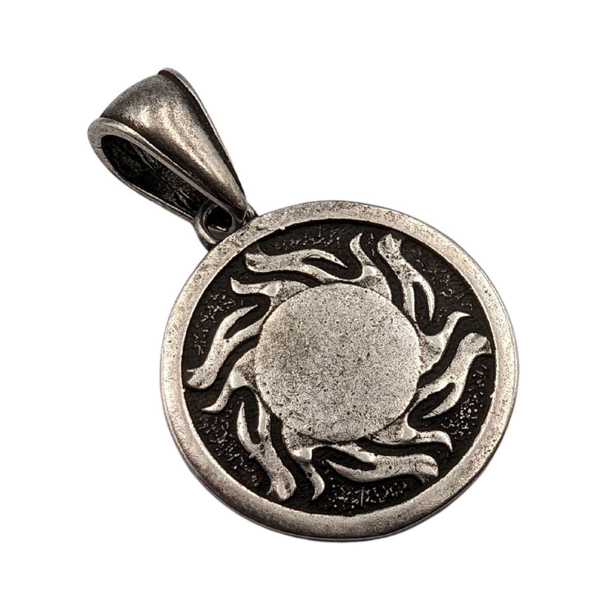 Svarog symbol bronze pendant   