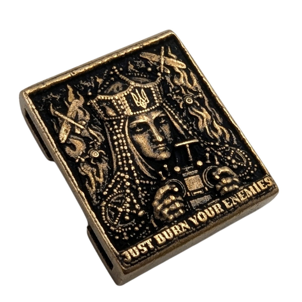 Olga of Kyiv MOLLE Clip Bronze with patina