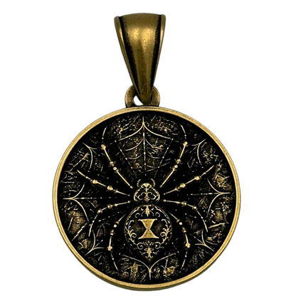 Black Widow Spider Pendant