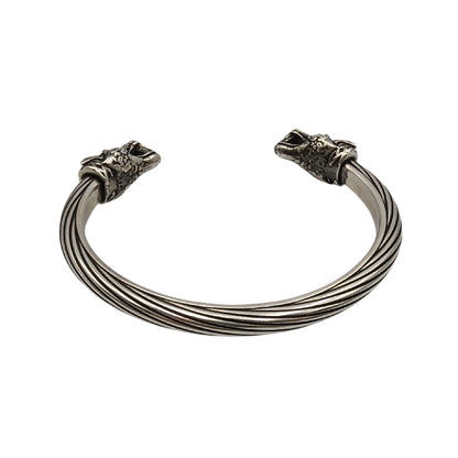 Bague de bras de loup Bracelet viking en bronze