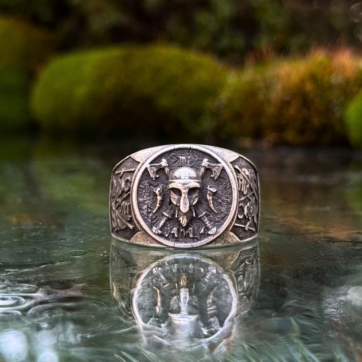 Viking warrior signet ring