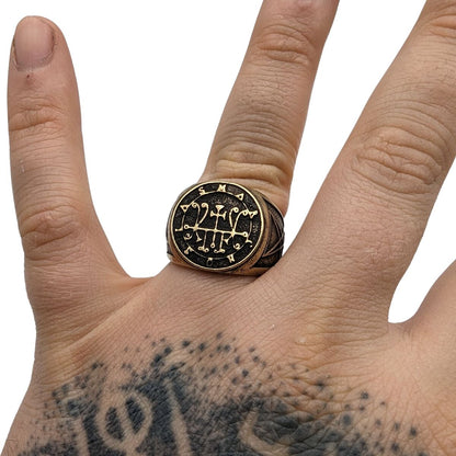 Marchosias sigil ring from bronze   