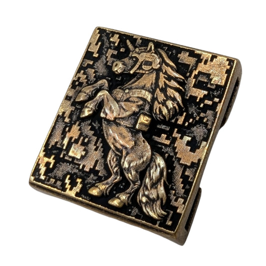 Tactical Unicorn MOLLE Clip Bronze with patina
