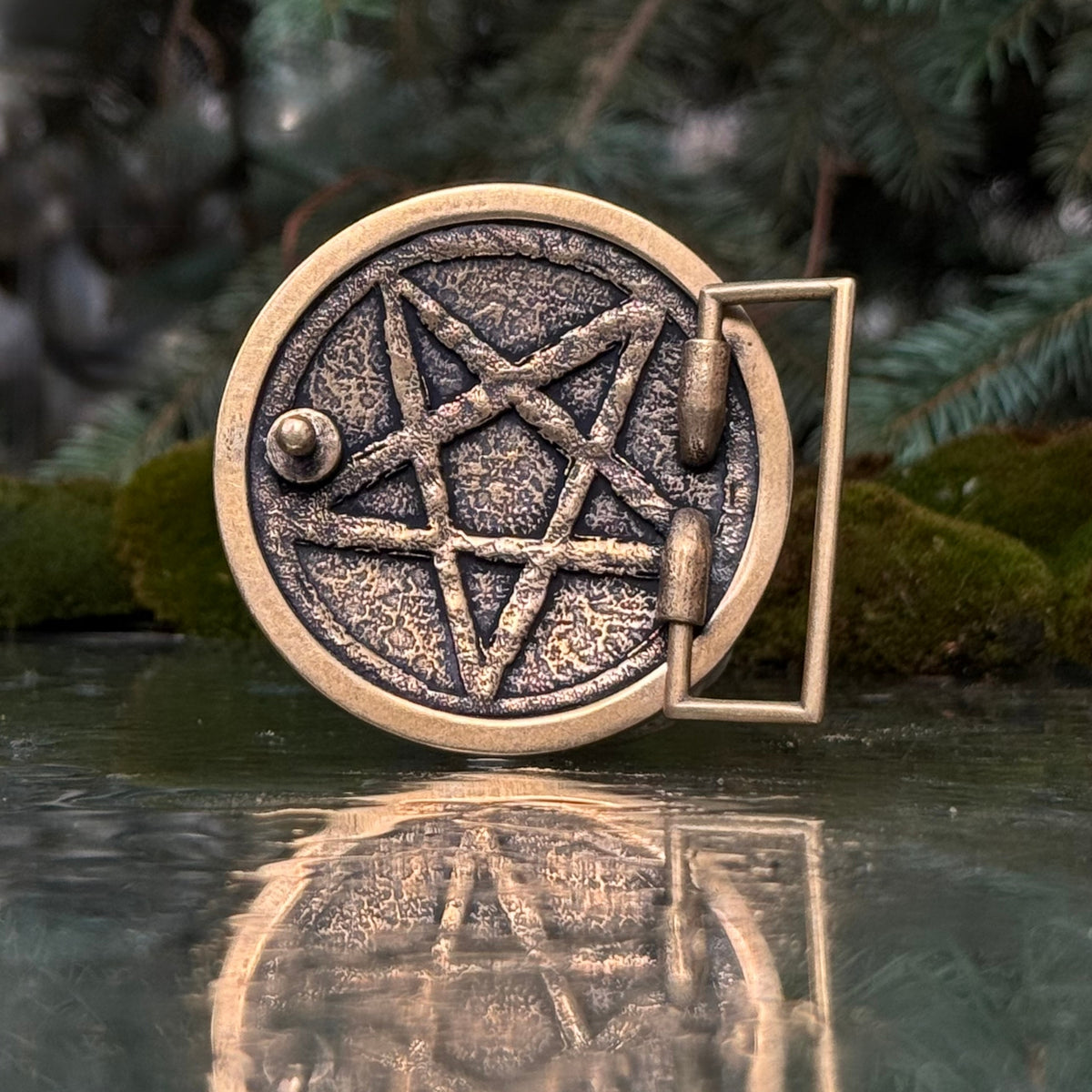 Baphomet Bronze Belt Buckle