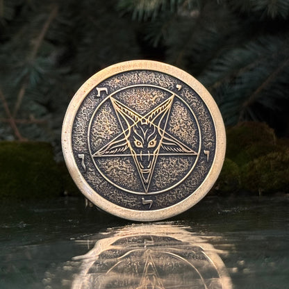 Baphomet Bronze Belt Buckle