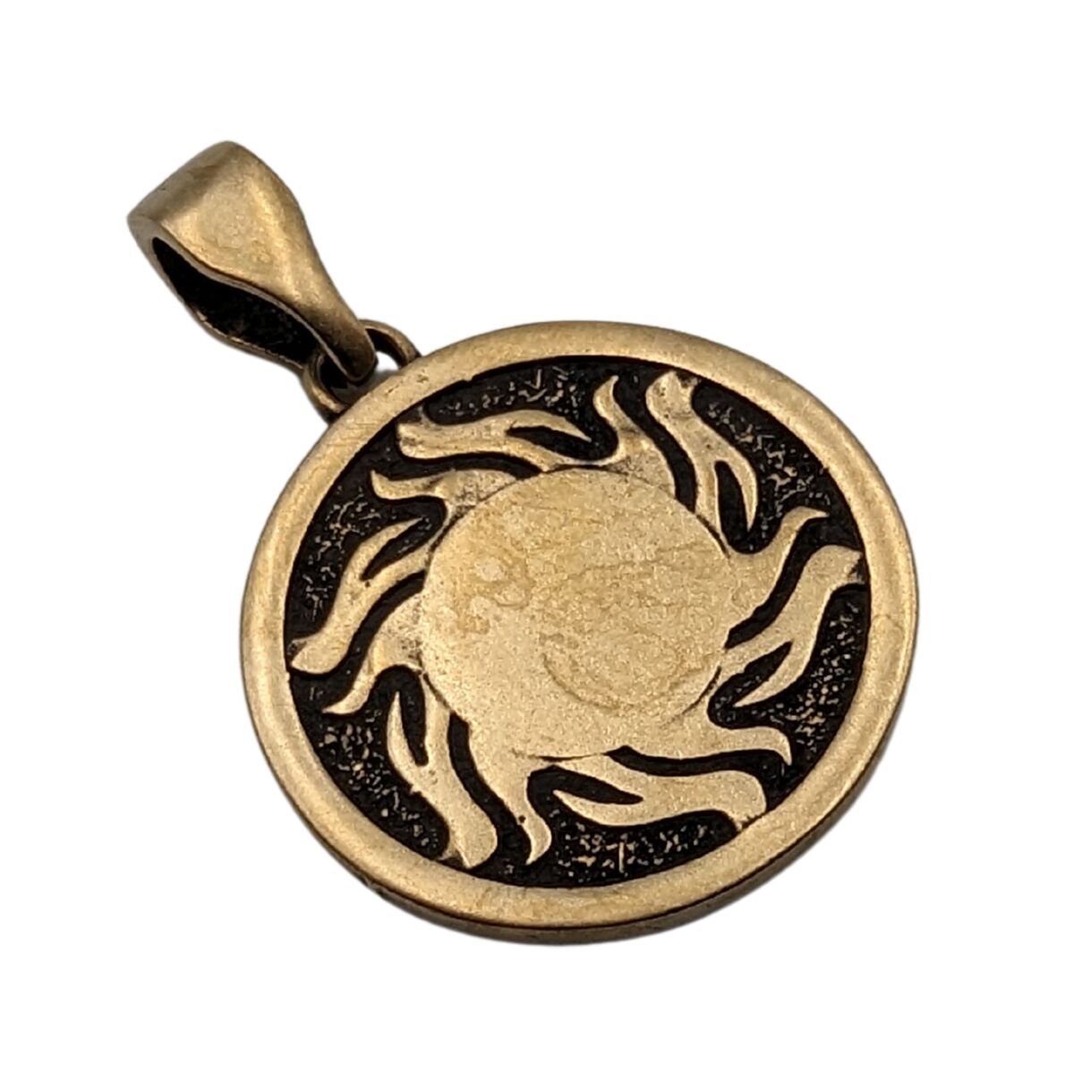 Svarog symbol bronze pendant   